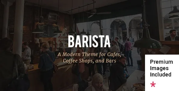 Превью шаблона Barista для сайта кофейни и бара