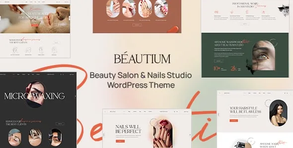 Превью шаблона Beautium для сайта ногтевой студии