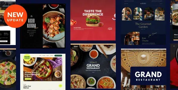 Превью шаблона Grand Restaurant для сайта ресторана