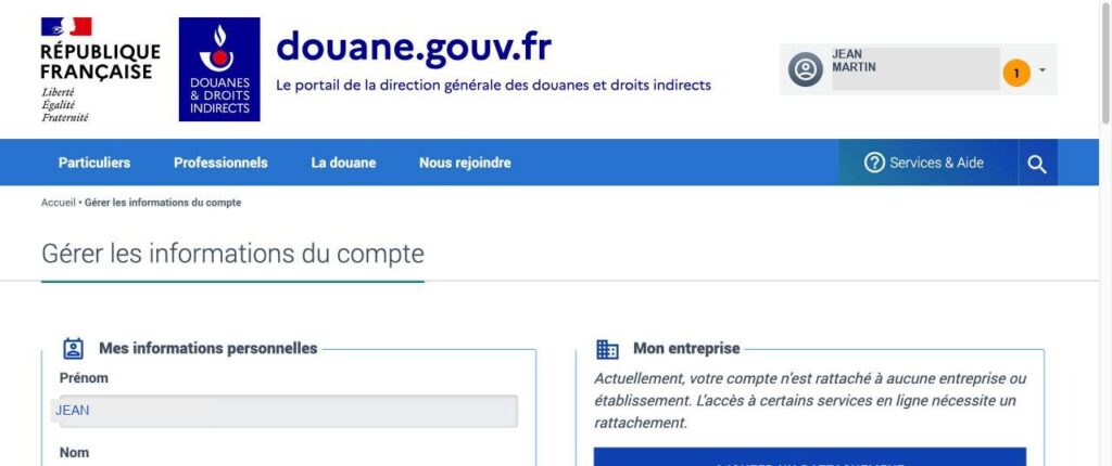 DES: 03 gerer compte
