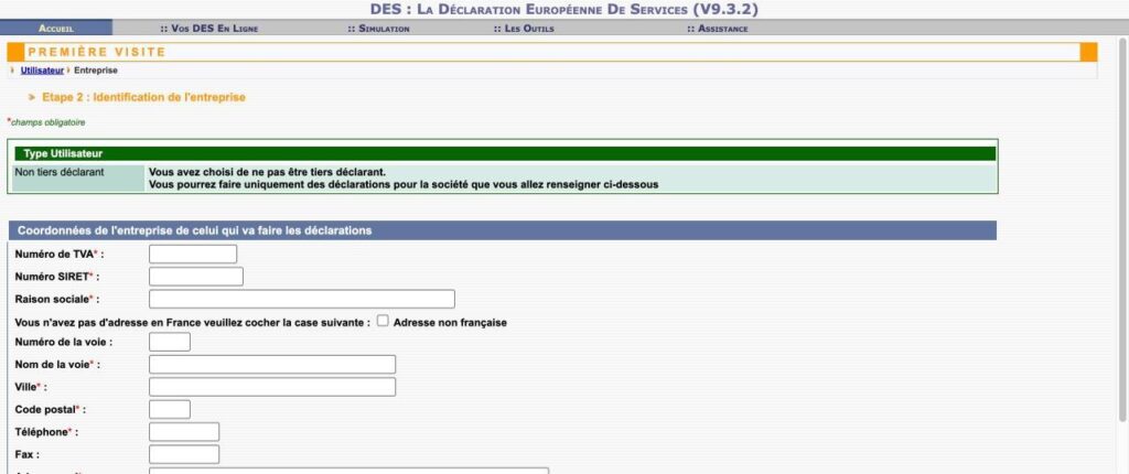 DES: 10 identification entreprise