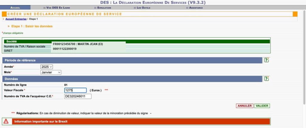 DES: 13 etape1 saisie