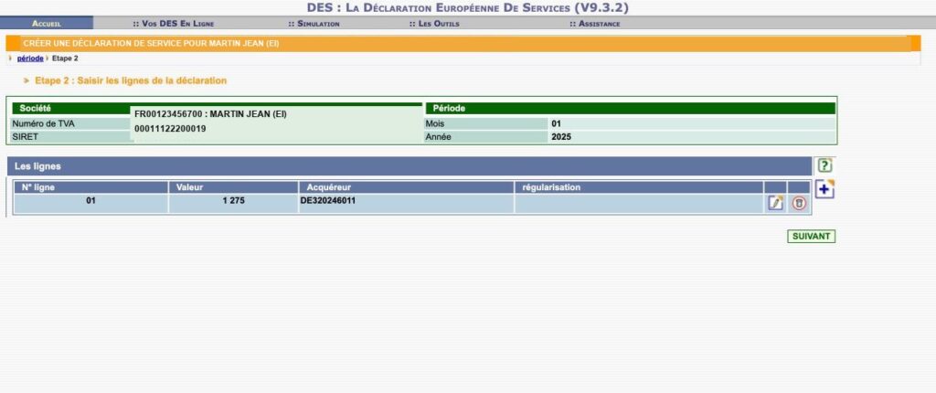 DES: 14 etape2 lignes